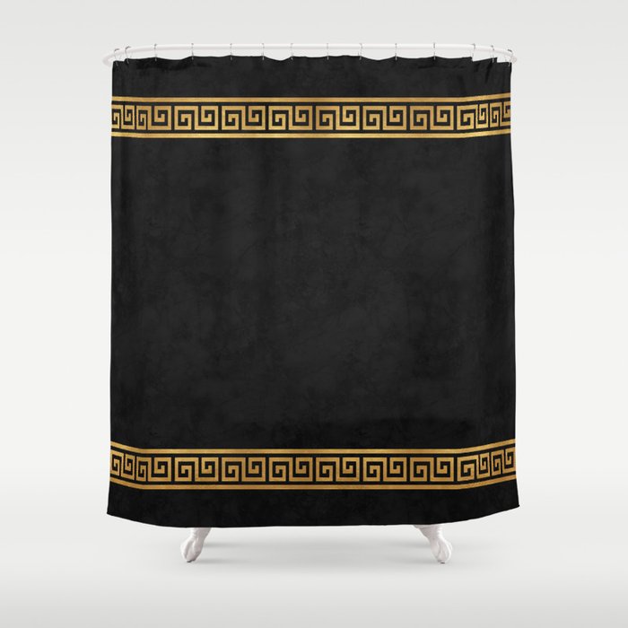 Greek Pattern Shower Curtain