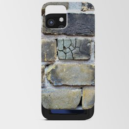 Cracked Brick Wall Soft Grunge iPhone Card Case
