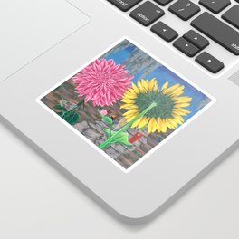 Flower Party Sticker