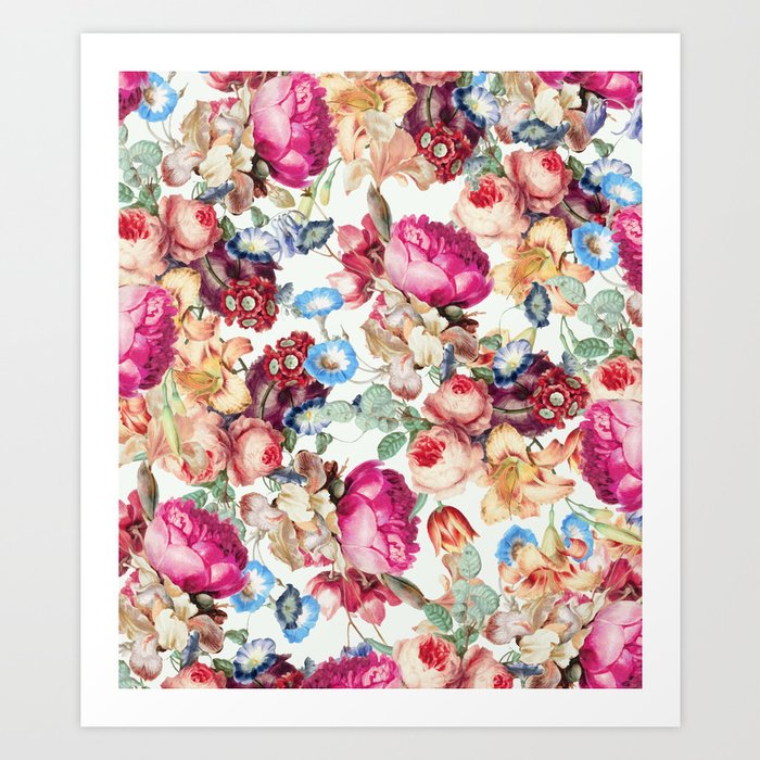 Floral Crush #society6 #decor #buyart Art Print