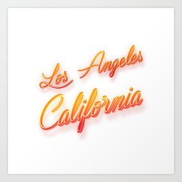 Los Angeles California Art Print