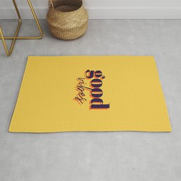 Good vibes, good vibes only, Vibes, Inspirational, Motivational, Empowerment, Yellow Area & Throw Rug