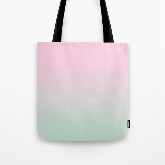 Keelee - ombre pastels minimal canvas art painting sunset nursery baby room art Tote Bag