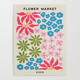 Flower Market 02: Kyoto Poster