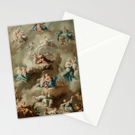 Allegorical Religious Scene with the Virgin Mary  Stationery Card
