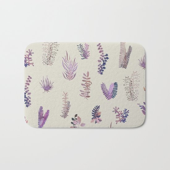 pink garden at day Bath Mat