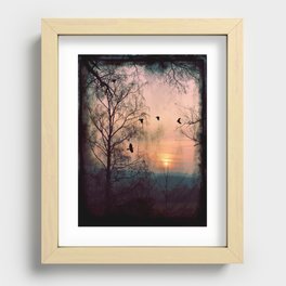 Gothic Sunset Recessed Framed Print