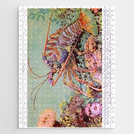 Vintage Spiny Lobster Jigsaw Puzzle