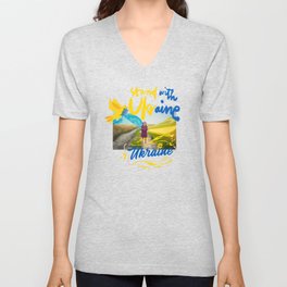 Stand With Ukraine Hope V Neck T Shirt