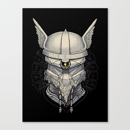 Viking robot Canvas Print