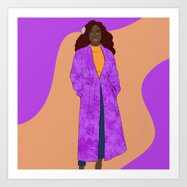 Regal In Purple Art Print