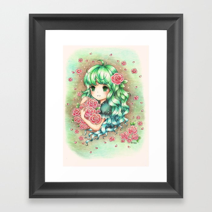 Flower Girl Framed Art Print