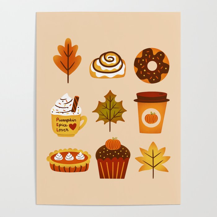 Fall Pumpkin Spice Treats Pack Poster