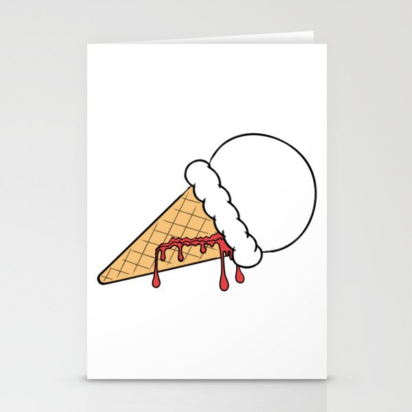 Bloody Ice Cream Stationery Cards