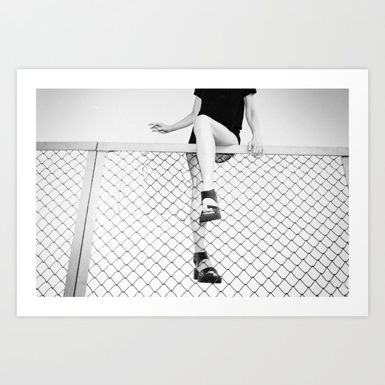 Hoping Fences Art Print