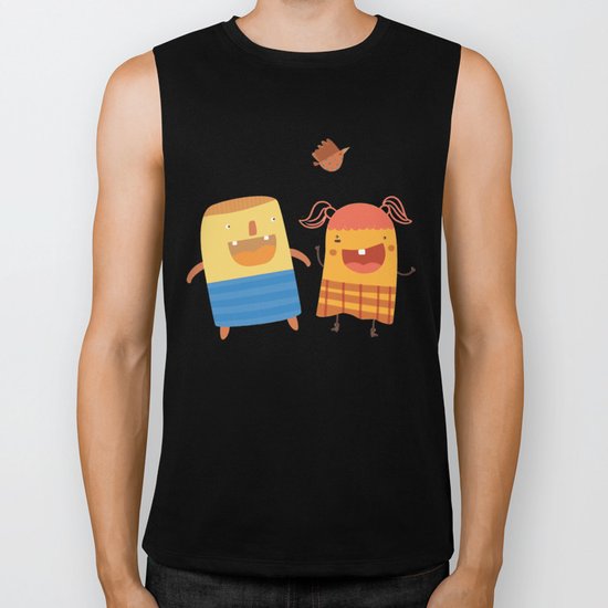 YOU MAKE ME SMILE Biker Tank