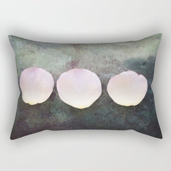 Three rose petals Rectangular Pillow