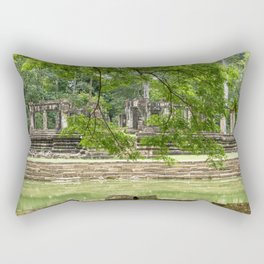 Pool & Structure of Baphuon Temple I, Angkor Thom, Siem Reap, Cambodia Rectangular Pillow