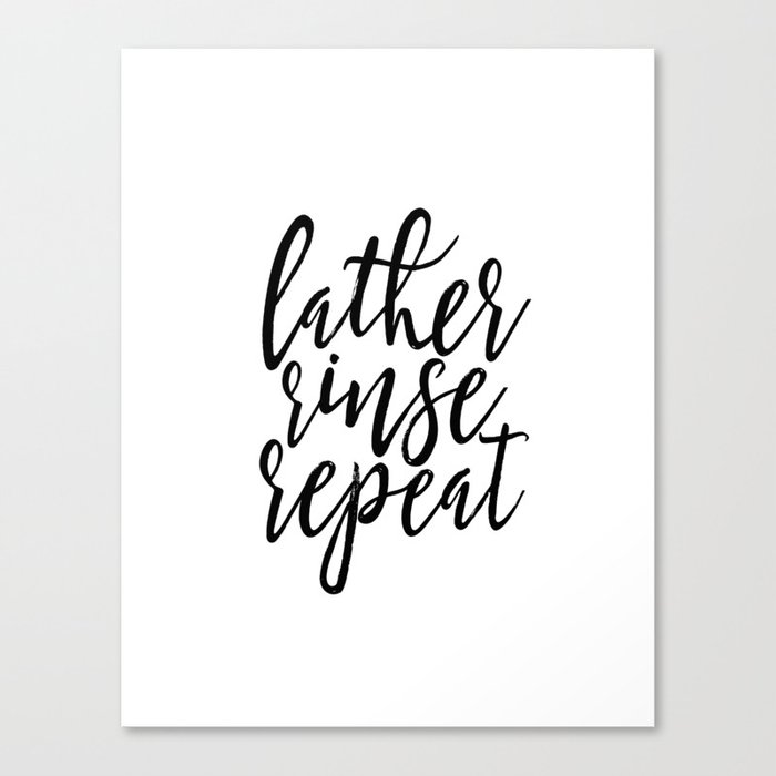 Bathroom Wall Art Printable Art Typography Quotes Lather Rinse