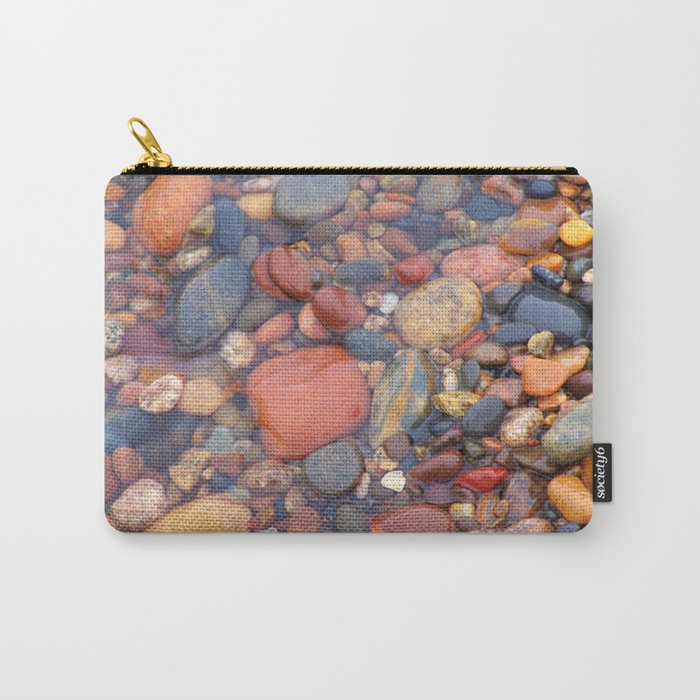 Beach Stones Along Lake Superior Carry-All Pouch
