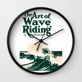 The Art of Wave Riding 1931, First Surfing Book Artwork, for Wall Art, Prints, Posters, Tshirts, Men, Women, Kids Wall Clock