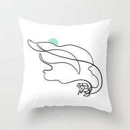 Cold Snap :: Single Line Throw Pillow