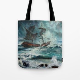 The Sea of Tranquility Tote Bag
