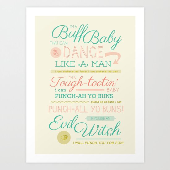 Dancing Baby Finn Art Print