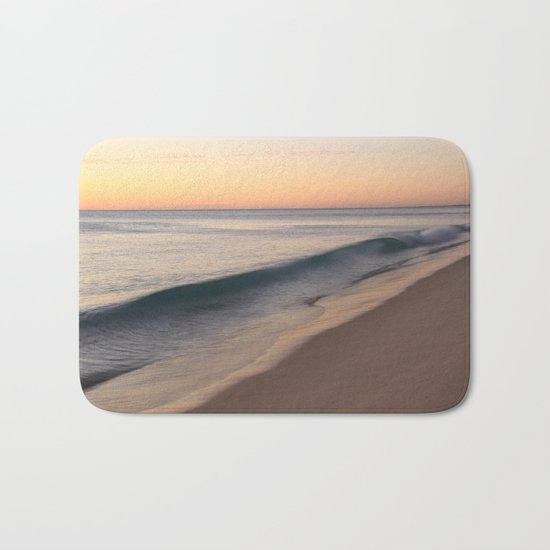 smooth waves Bath Mat