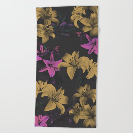 Flower Power Beach Towel