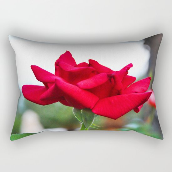 Red Rose Rectangular Pillow