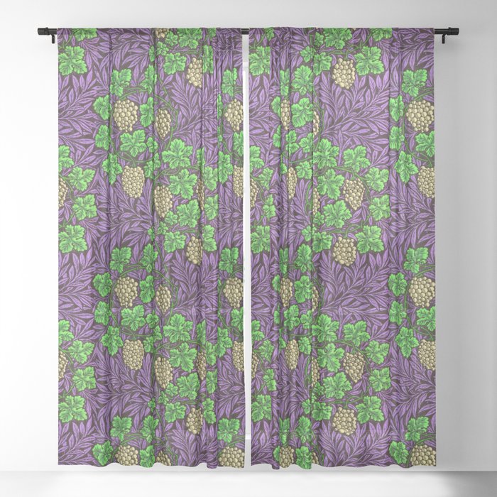 William Morris "Vine" 2 Sheer Curtain
