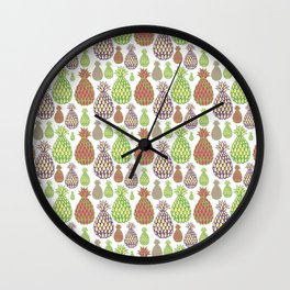Pineapple Wall Clock | Graphicdesign, Summer, Party, Funny, Pineapples, Jucy, Fun, Tropical, Ananas, Pineapple 