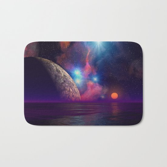 Stars and planets Bath Mat