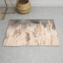 Neutral Tone Pampas Grass, Reed Rug