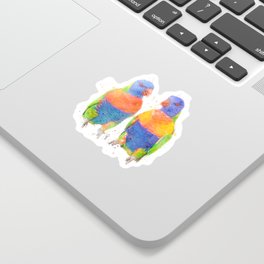 Parrot in Love Sticker