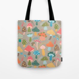 Mushroom Pattern  Tote Bag