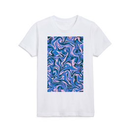 Dreamy Twirl Ocean Trippy Rainbow 4 Kids T Shirt