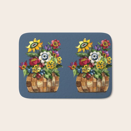 Happy Flowers Bath Mat