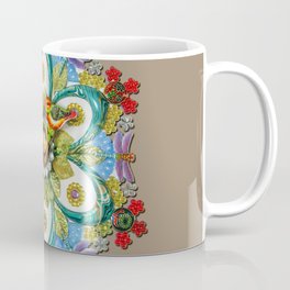 Ladybug Dragon Fly Mandala Coffee Mug