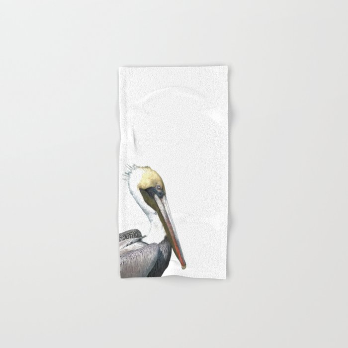 Pelican Portrait Hand & Bath Towel