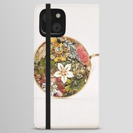 Floral Glasses iPhone Wallet Case