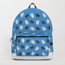 Oreo and milk pattern Backpack
