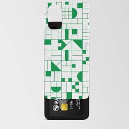Abstract Pattern Green Android Card Case