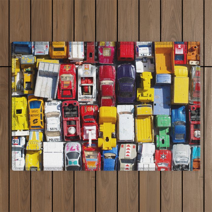 Toy Cars Outdoor Rug