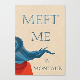 Meet me in montauk Canvas Print