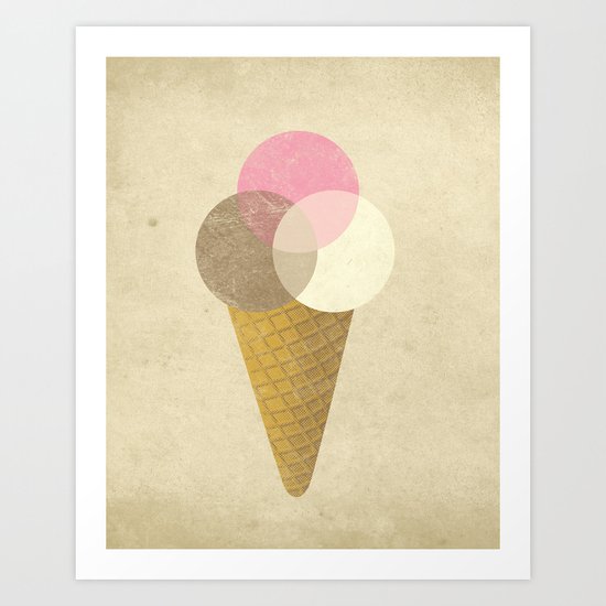 Ice Cream Venndor Art Print