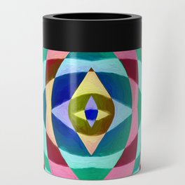 Zebra Stripes Abstract Overlay Can Cooler