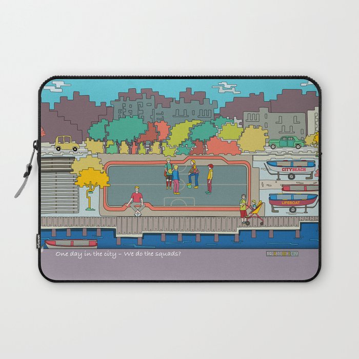 One day in the city - We do the squads? Laptop Sleeve