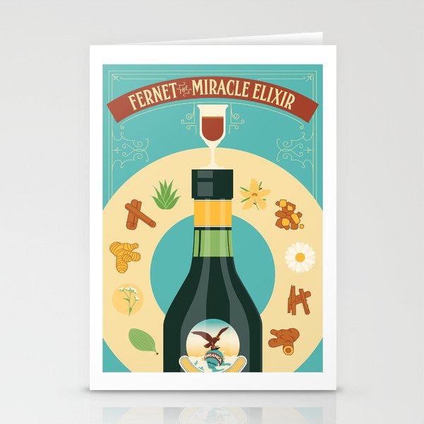Fernet Branca the Miracle Elixir Stationery Cards